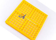 Siatkowy ekran poliuretanowy o wymiarach 300 x 1000 mm Wibrujące panele ekranu górniczego w kolorze żółtym